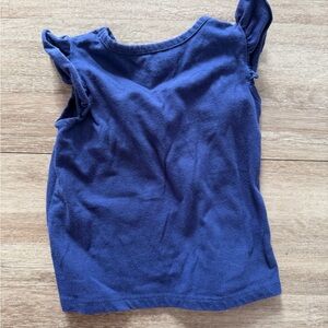 Okie Dokie Blue Cotton Blend Top